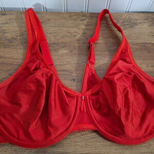 Wacoal 38D Basic Beauty Full Figure Seamless Underwire Bra Red